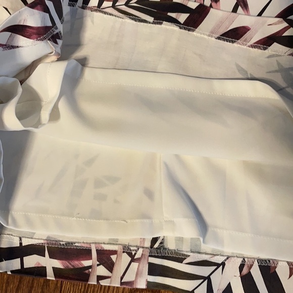 ANTONIO MELANI women’s scuba lined sheath stretch palm leaf dress. V neckline 10 - Picture 13 of 15